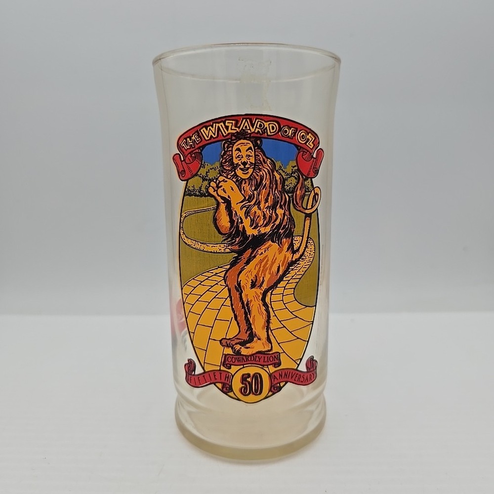 Vtg‎ 1989 Coca Cola Wizard Of Oz Collector's Glass Cowardly Lion